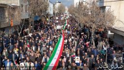 تصاویری از راهپیمایی مردم میانه در روز 22 بهمن 1404
