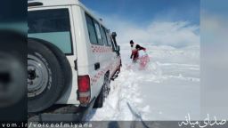 نجات دو مادر باردار در روستاهای برفگیر ترکمانچای