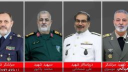 نصویر چهار فرمانده ارشد شهید