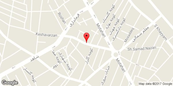 موقعیت فروشگاه لباس ماهک روی نقشه