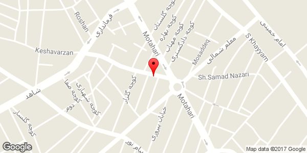 موقعیت فروشگاه غفاری روی نقشه