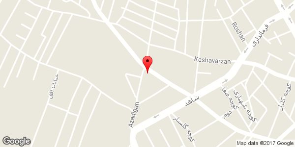 موقعیت دفتر فنی مهندسی و دکوراسیون داخلی پزشکی روی نقشه