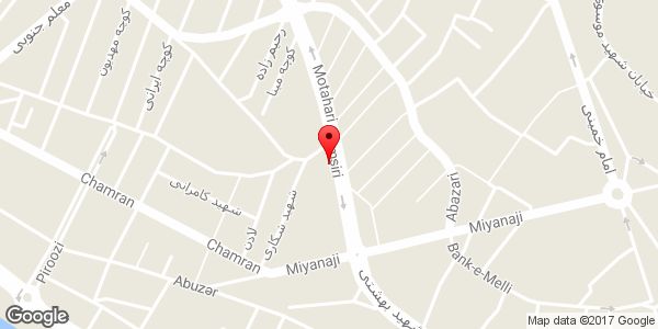 موقعیت قصر پرده نوین روی نقشه