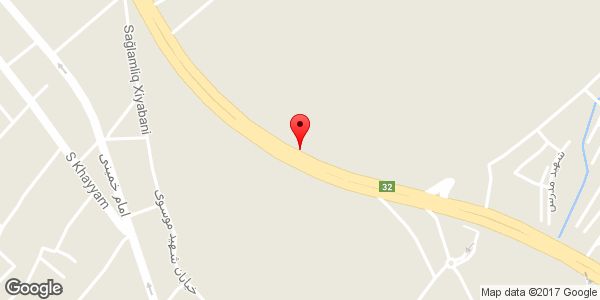 موقعیت مصالح ساختمانی سهند روی نقشه