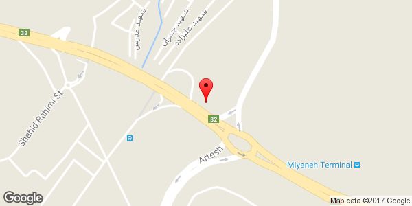موقعیت مصالح ساختمانی اصغر فرخی روی نقشه