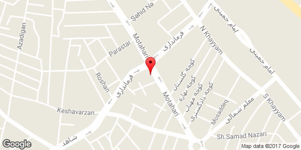 موقعیت گالری مبل نارون شعبه ۲ روی نقشه