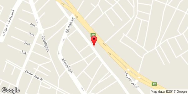 موقعیت خیاطی روی نقشه