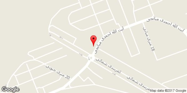 موقعیت دبیرستان دخترانه قلم روی نقشه