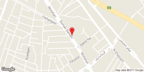 موقعیت املاک ندایی روی نقشه