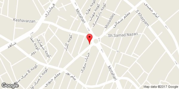 موقعیت شیشه بری اسد روی نقشه