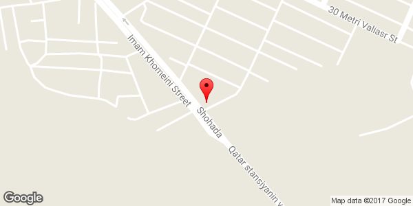 موقعیت وسایل ورزشی بوستان ولیعصر روی نقشه