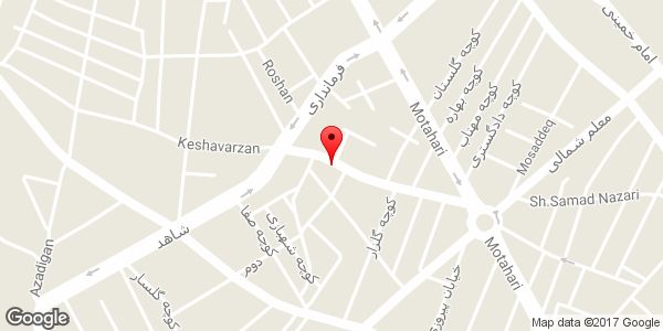 موقعیت خیاطی یاس روی نقشه