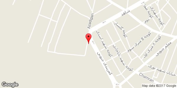 موقعیت بوستان ساحلی روی نقشه