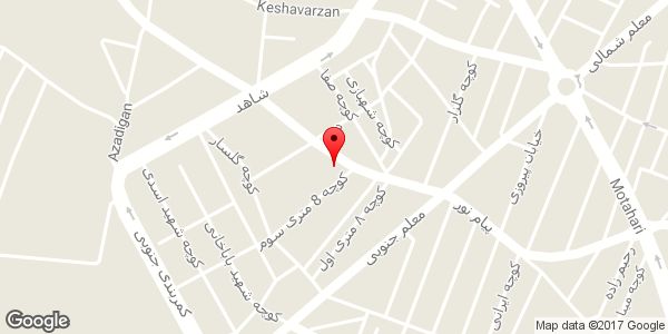 موقعیت خیاطی آراز روی نقشه