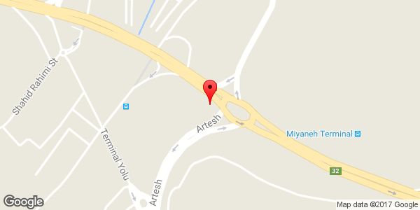 موقعیت کالای برق جروقی روی نقشه