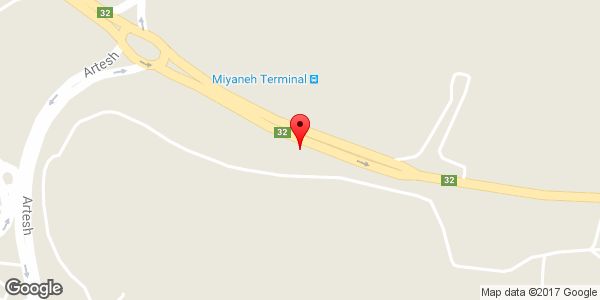 موقعیت سوپری و اغذیه معمار روی نقشه