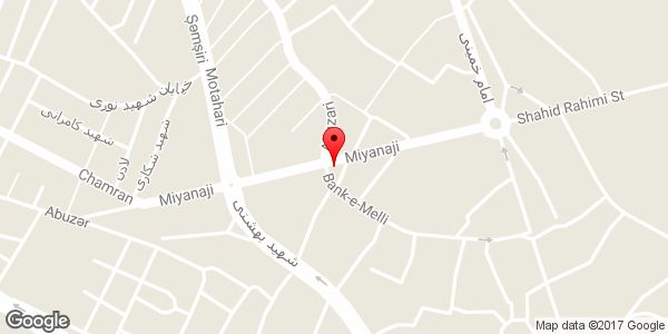 موقعیت فروشگاه ظروف یکبار مصرف روی نقشه