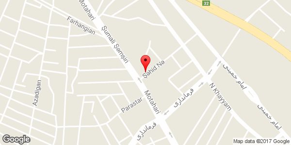 موقعیت دبستان دختران شاهد شهیده سهام خیام روی نقشه