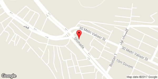 موقعیت صافکاری و شاسی کشی حمید اسحقی روی نقشه