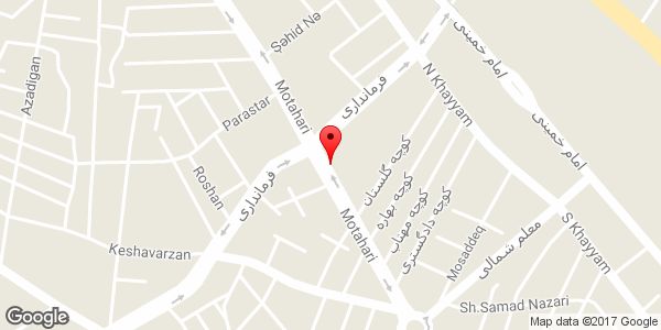 موقعیت لوازم آرایشی و بهداشتی نایس روی نقشه