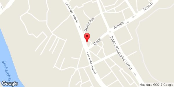 موقعیت ساندویچ ساحل روی نقشه