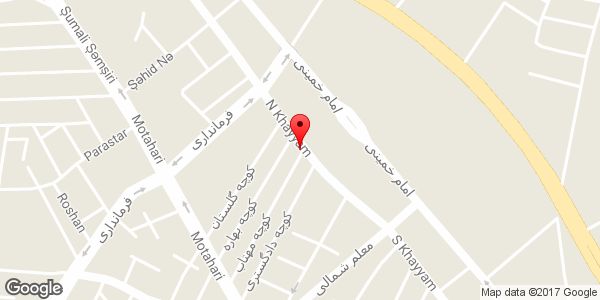 موقعیت خشکه پزی خیام روی نقشه