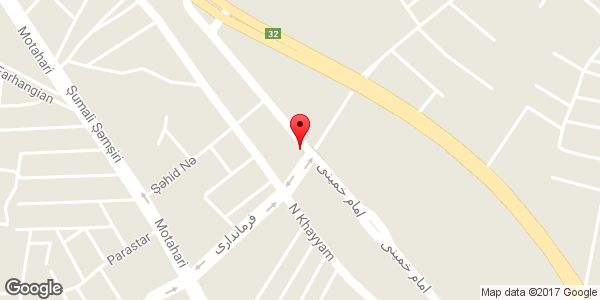 موقعیت مرکز مشاوره شاهد و ایثارگر شهرستان میانه روی نقشه