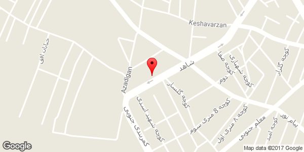 موقعیت سالن زیبایی پارل روی نقشه