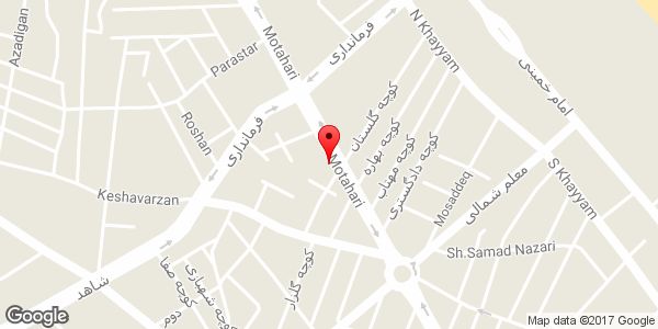 موقعیت پیرایش چهره آرا روی نقشه