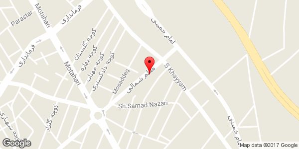 موقعیت بوتیک پدیده روی نقشه