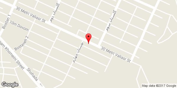 موقعیت لوازم تحریر ولیعصر روی نقشه