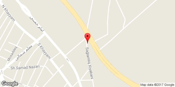 موقعیت درب اتوماتیک و کرکره برقی راسا در روی نقشه