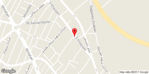 موقعیت صنایع چوبی میرزائی روی نقشه