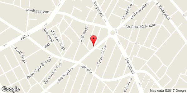 موقعیت لباس فروشی کالینه روی نقشه