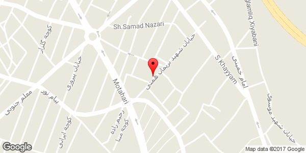 موقعیت فروشگاه آیدین روی نقشه