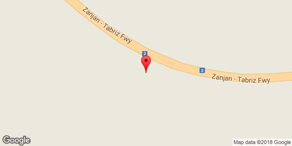 موقعیت آزاد راه زنجان-تبریز روی نقشه