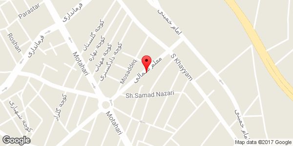 موقعیت فروشگاه سفید برفی روی نقشه