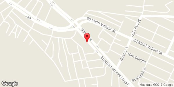 موقعیت صافکاری مدرن روی نقشه