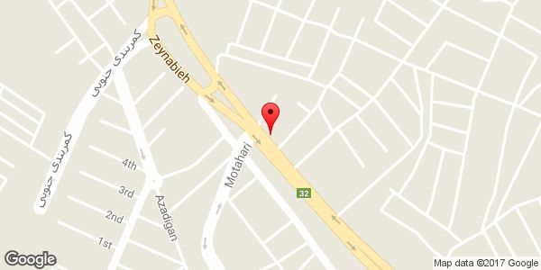 موقعیت بورس مصالح ساختمانی و تیرچه بلوک شقاقی روی نقشه