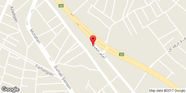 موقعیت آذر تابلو روی نقشه