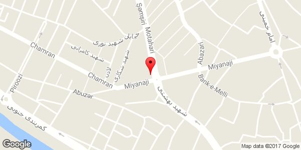 موقعیت فروشگاه لوازم صوتی و تصویری روی نقشه