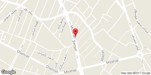 موقعیت کلینیک ساختمانی خوش نما روی نقشه