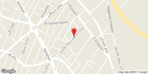 موقعیت سالن زیبایی و مرکز فوق تخصصی اپیلاسیون آی‌ناز روی نقشه