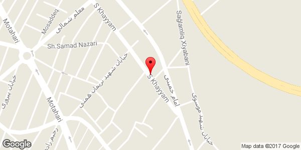 موقعیت ظروف یکبار مصرف نوید روی نقشه