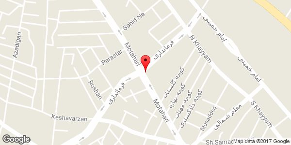 موقعیت فروشگاه صدف روی نقشه