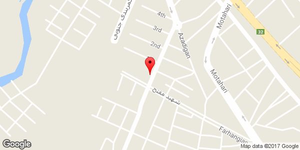 موقعیت نمازخانه مدرسه معلم روی نقشه