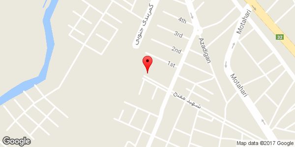 موقعیت مجتمع ورزشی فرهنگی فرهنگیان میانه روی نقشه