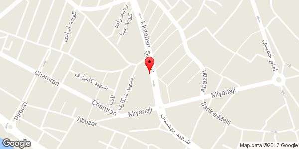 موقعیت قصر پرده اسپادانا روی نقشه