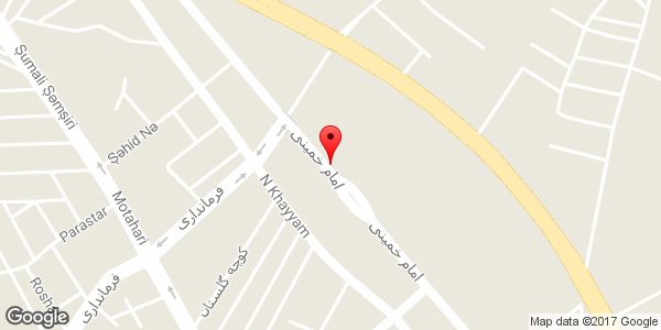 موقعیت کتابخانه عمومی پیامبر رحمت (ص) روی نقشه