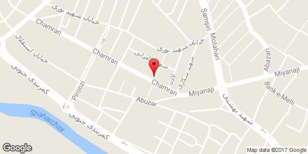 موقعیت فروشگاه چمران روی نقشه